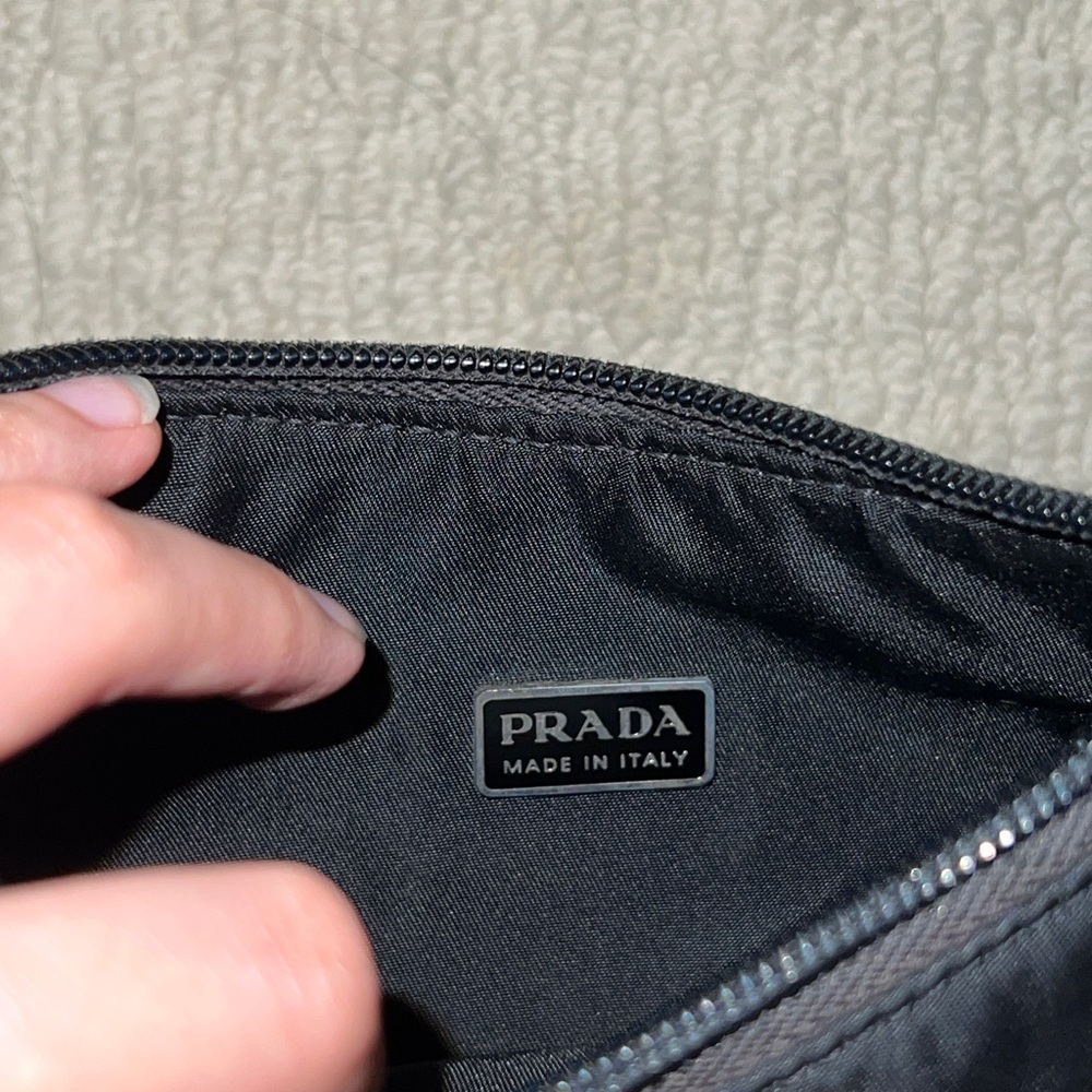 100 Authentic Prada Nylon Mini Shoulder Bag In Black Gem